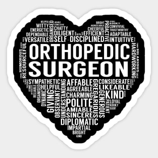 Orthopedic Surgeon Heart Sticker